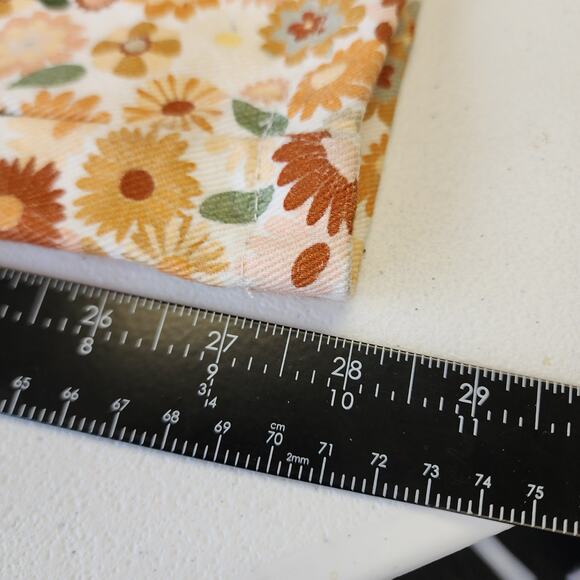 Storia Jumpsuit Collared Short Sleeve Flower Power Size Small - Picture 7 of 8